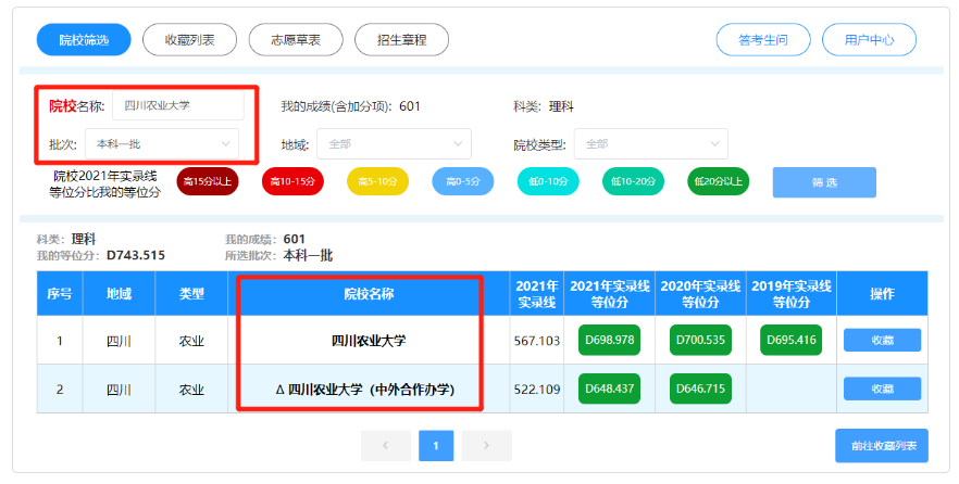 四川省高考志愿填報輔助系統入口（附操作流程）