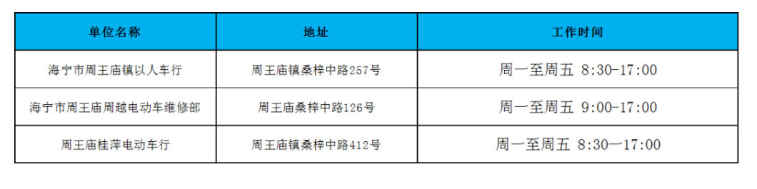 2022海宁电动自行车上牌（时间 地点）