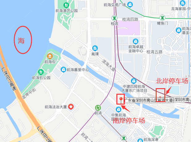 深圳桂湾公园停车场哪个位置方便到海边