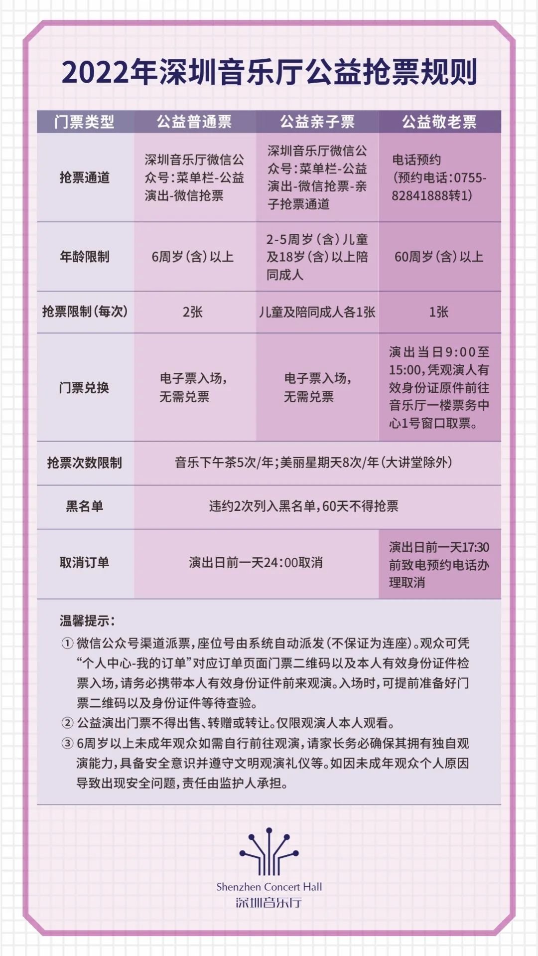 深圳音樂(lè)廳公益演出搶票攻略