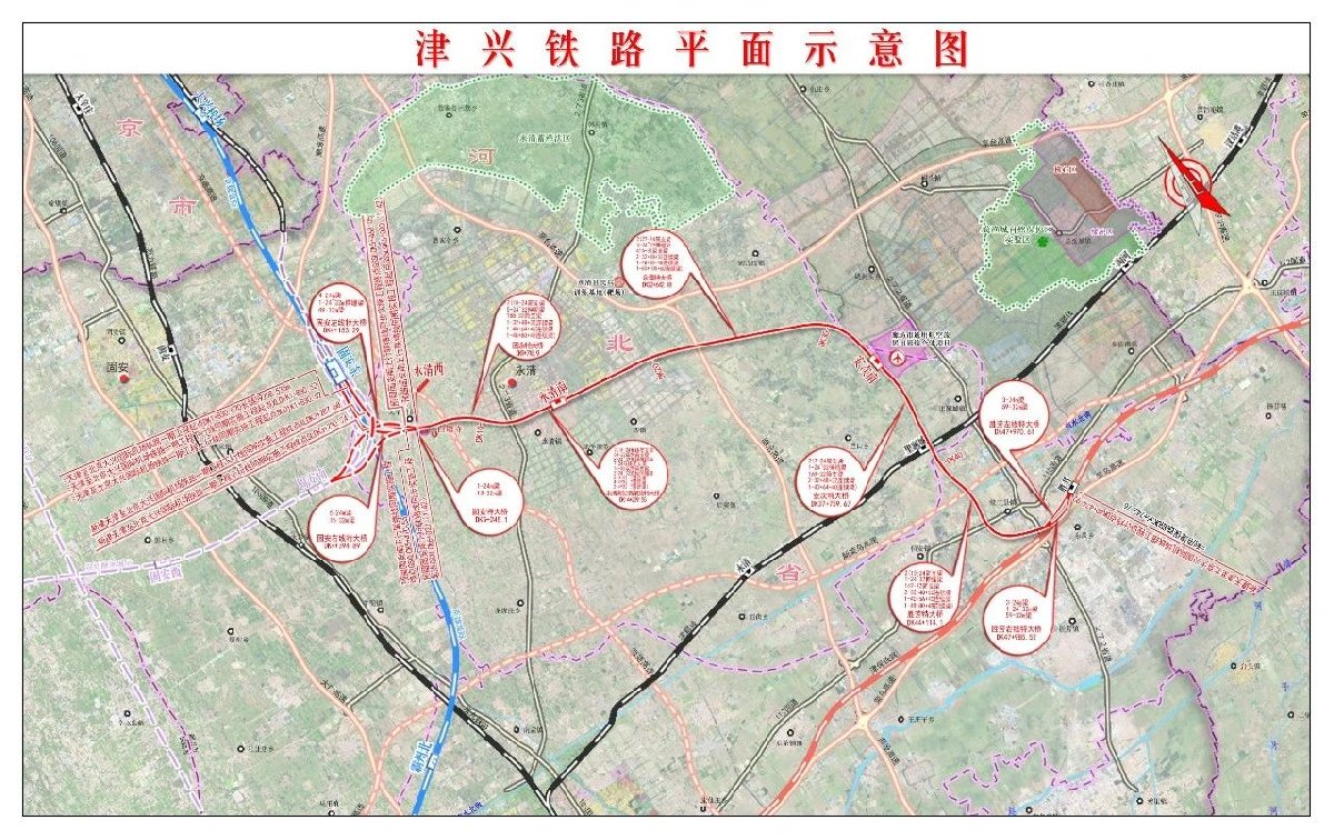 津兴城际铁路最新线路图2022