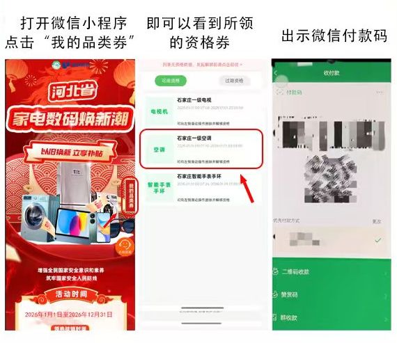 2026年河北省家电以旧换新补贴领券指南