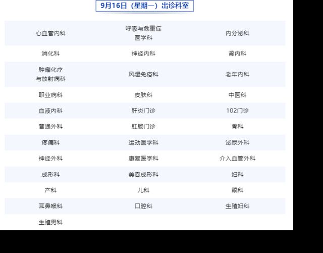 2024年北京各医院中秋国庆假期门急诊时间安排