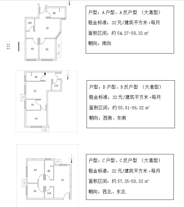 富乐新城公租房户型图图片