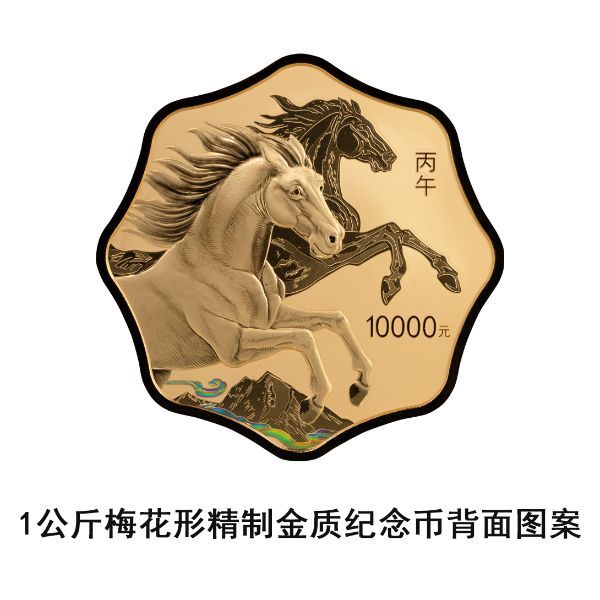 2026中国丙午（马）年贵金属纪念币正反面图案