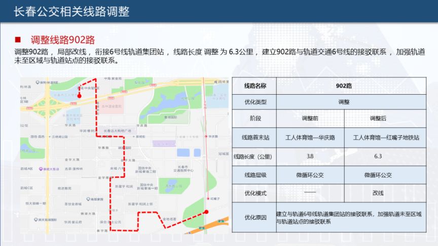 长春11条公交线路优化调整6号线接驳线