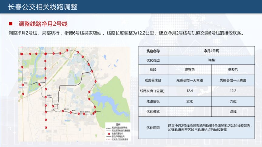 长春11条公交线路优化调整6号线接驳线