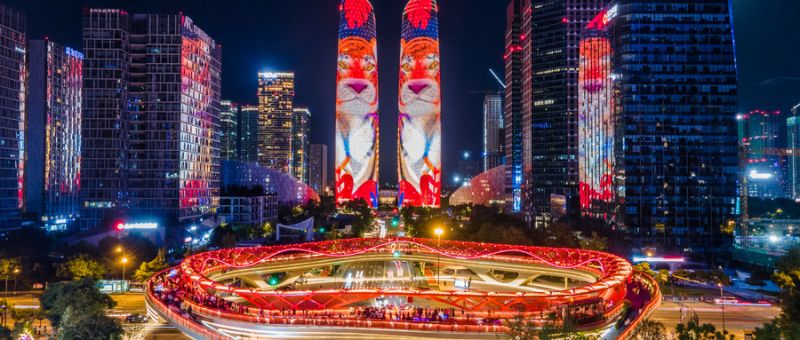2025除夕夜成都天府雙子塔燈光秀表演時間及活動玩法