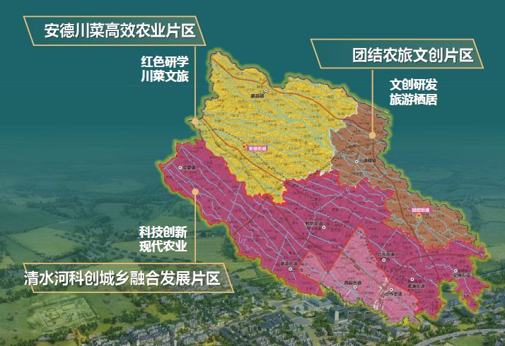 成都市郫都区国土规划(城乡体系图)