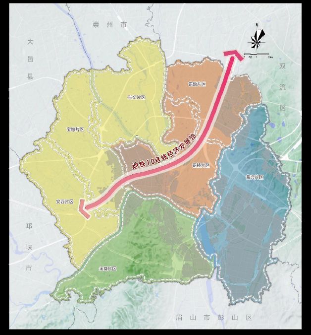 成都市新津区国土规划(总体格局图)- 成都本地宝