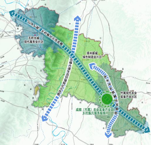 成都市金堂县国土规划(乡村格局规划图)
