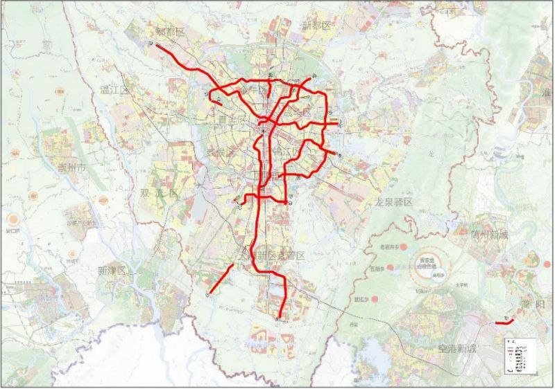 成都轨道交通第五期规划最新公示20242029年