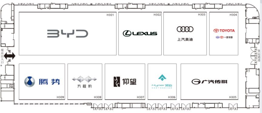 成都國際車展展位分布圖一覽2023