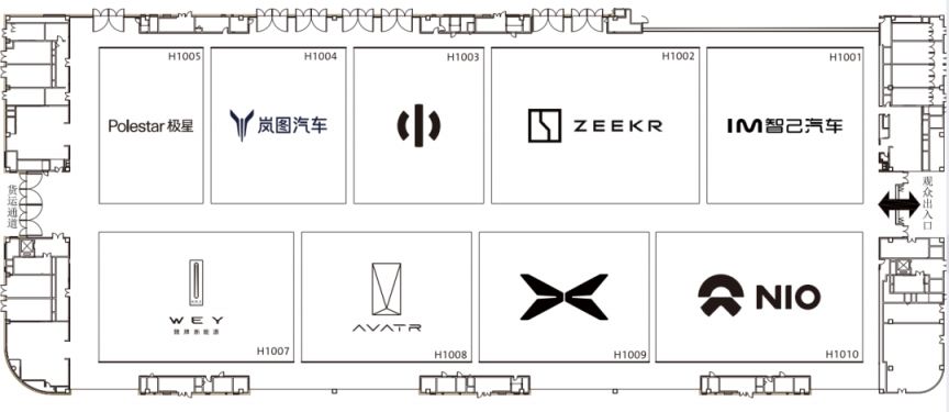 成都國際車展展位分布圖一覽2023