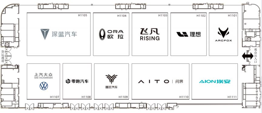 成都國際車展展位分布圖一覽2023