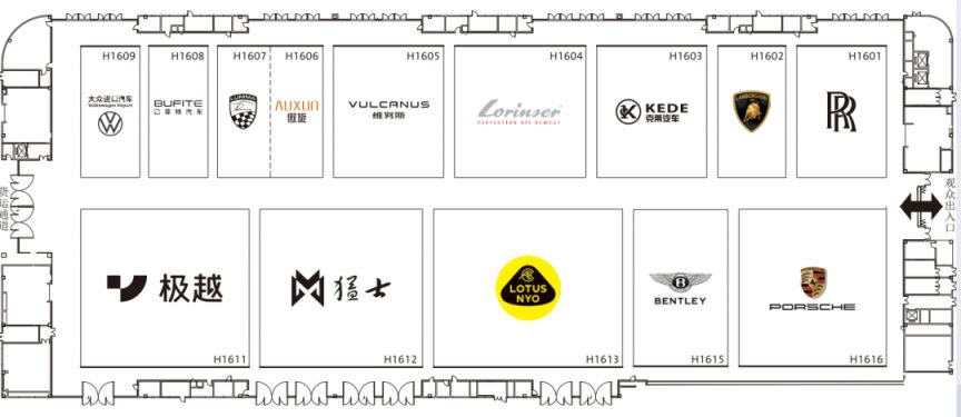 成都國際車展展位分布圖一覽2023