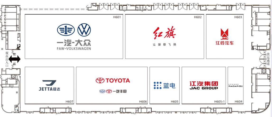 2023成都車展展位圖（附品牌分布）