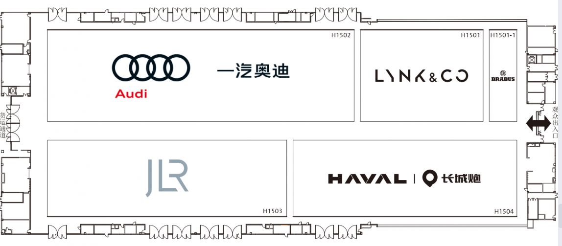 2023成都車展展位圖（附品牌分布）