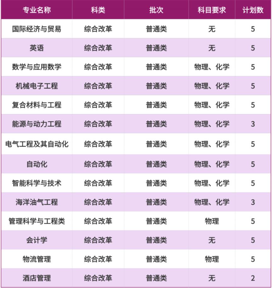 2025重庆科技大学招生计划（各省市）