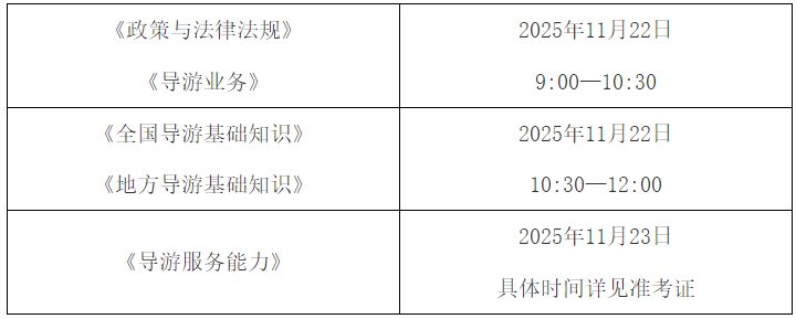 重庆导游资格考试时间+报名时间+官网入口+条件