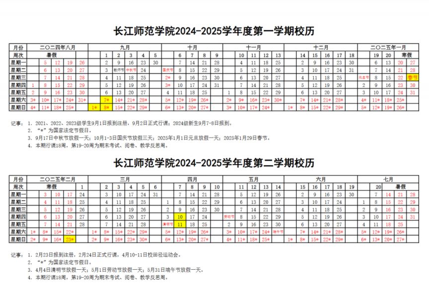 2025重庆各大学寒假及开学时间