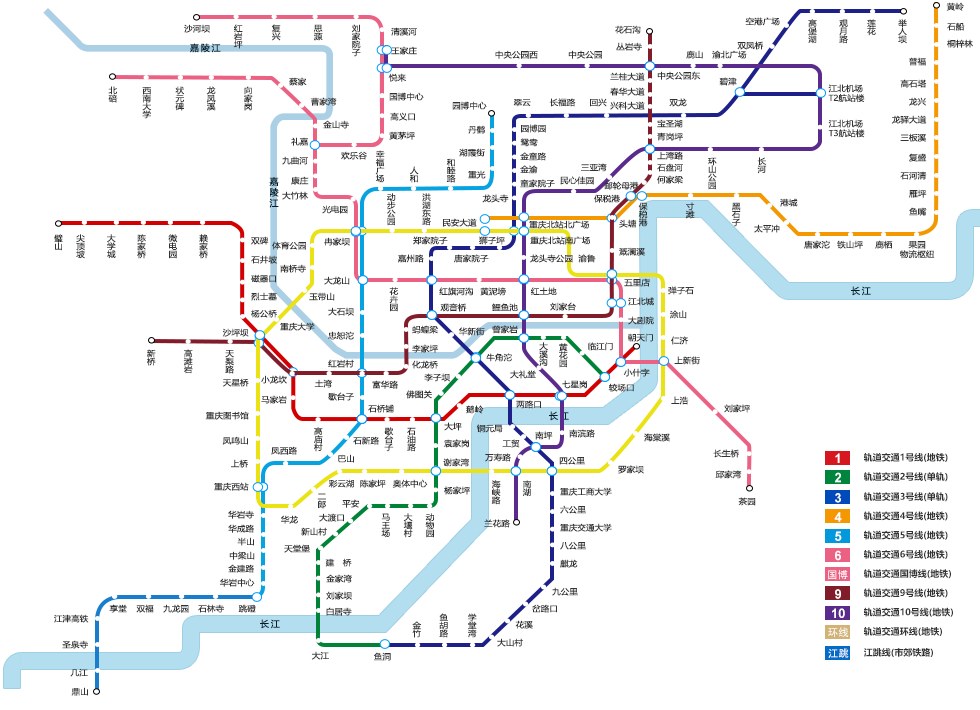 重庆轨道一号线线路图图片