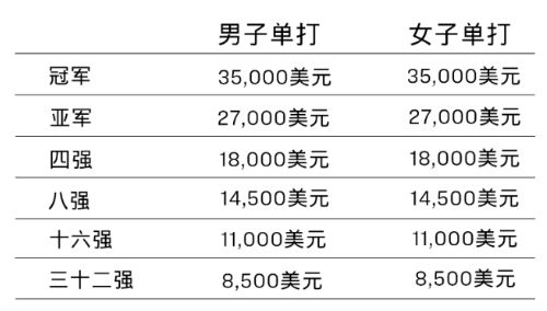 wtt澳门赛奖金分配表图片