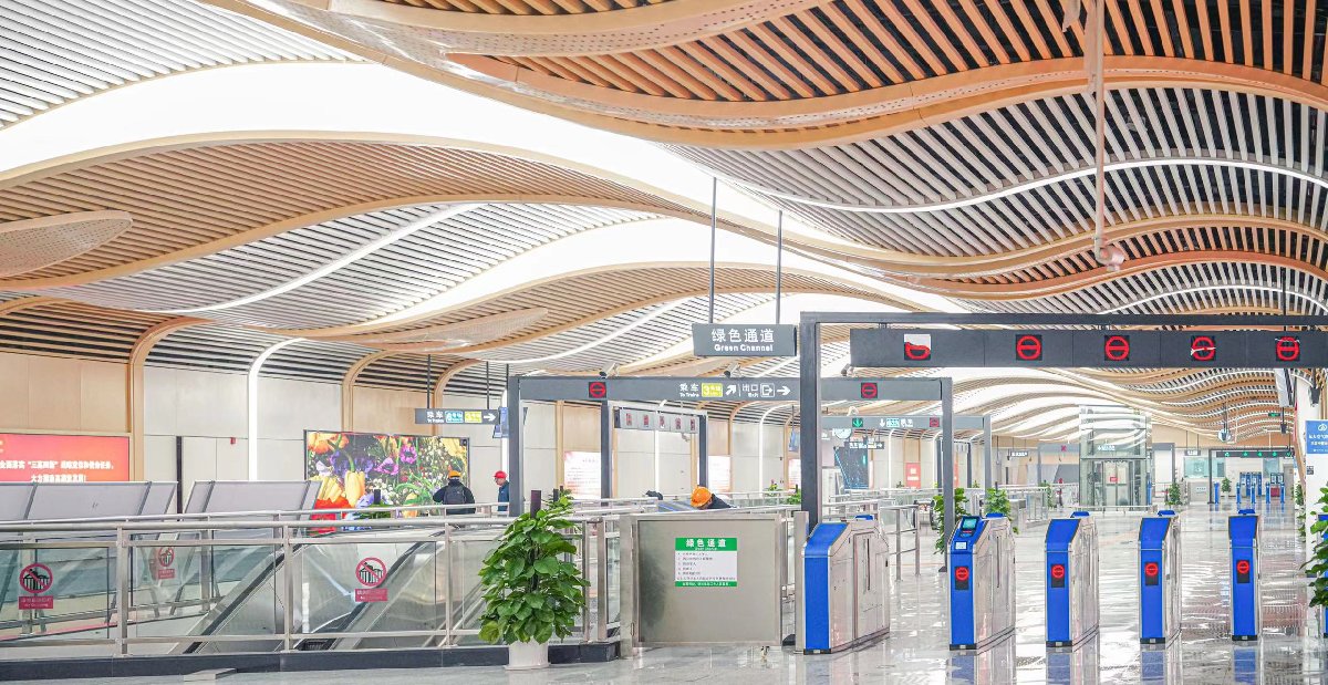 长沙地铁6号线站台实拍图一览