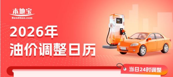 2026油价调价日期表格一览(共计25轮）