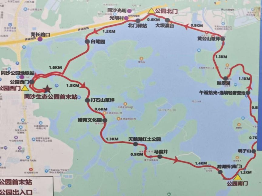 东莞同沙生态公园关于交通管理调整的公告