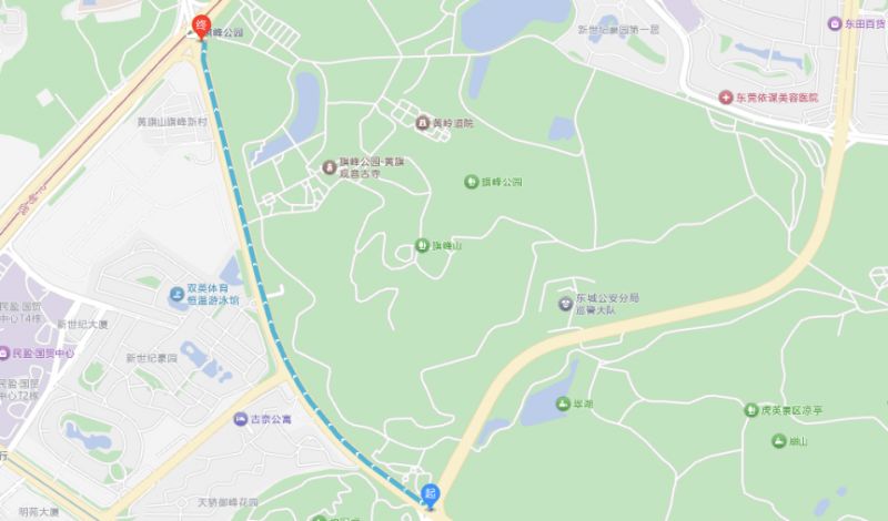 2026除夕夜东莞黄旗山城市公园、资福寺周边路段交通管制公告