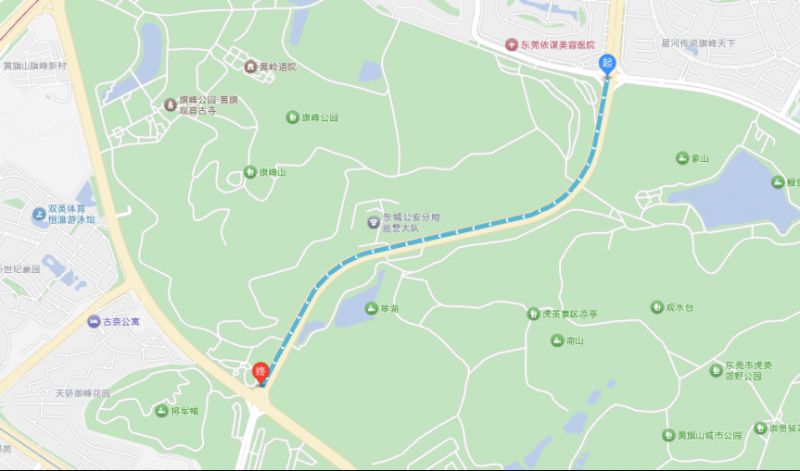 2026除夕夜东莞黄旗山城市公园、资福寺周边路段交通管制公告
