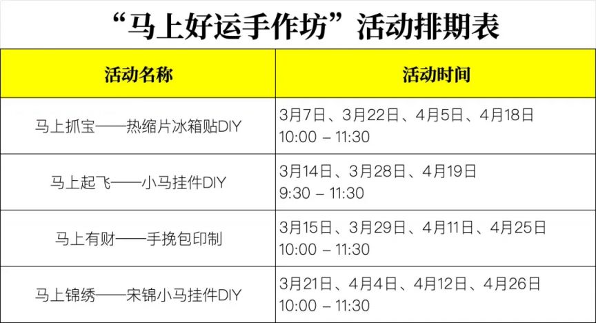 2026东莞展览馆“马上好运手作坊”活动指南