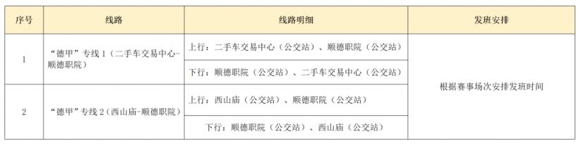 2026顺德德甲足球联赛直达专线公交乘坐指南（购票入口+公交安排）