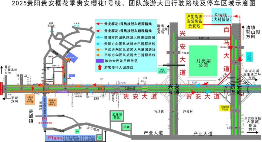 2025年贵安樱花园怎么去？（公共交通）