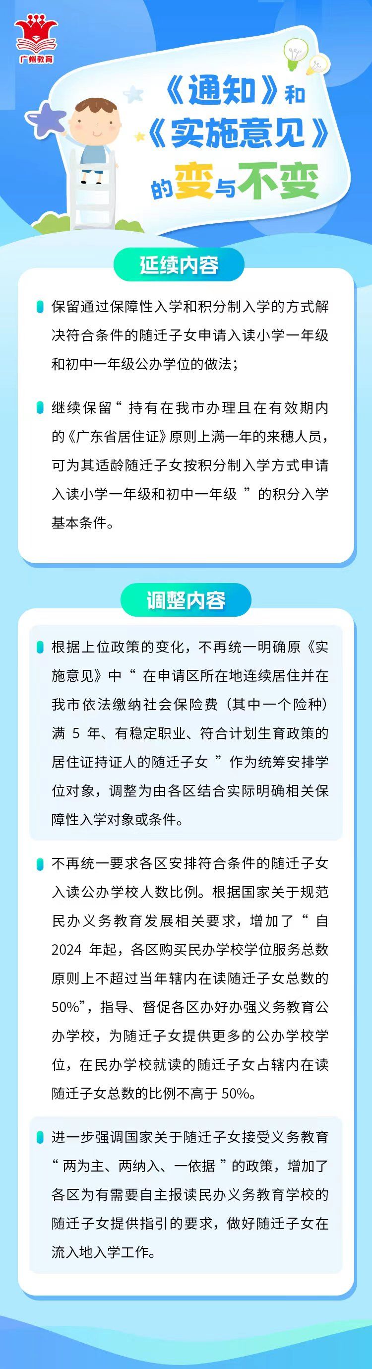 关于做好来穗人员随迁子女接受义务教育工作的通知政策图解