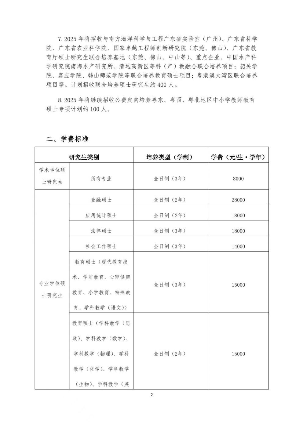 广州大学研究生2025年招生简章