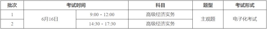 2024年广州高级经济专业技术资格考试报名时间