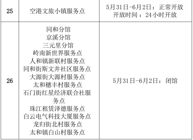 白云区图书馆2025年端午节期间开放安排(含分馆)