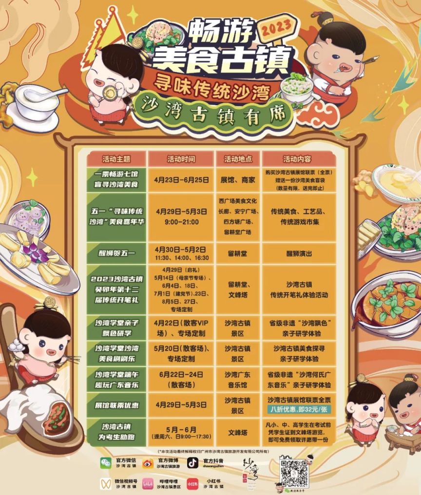 2023五一广州沙湾古镇寻味传统沙湾美食活动