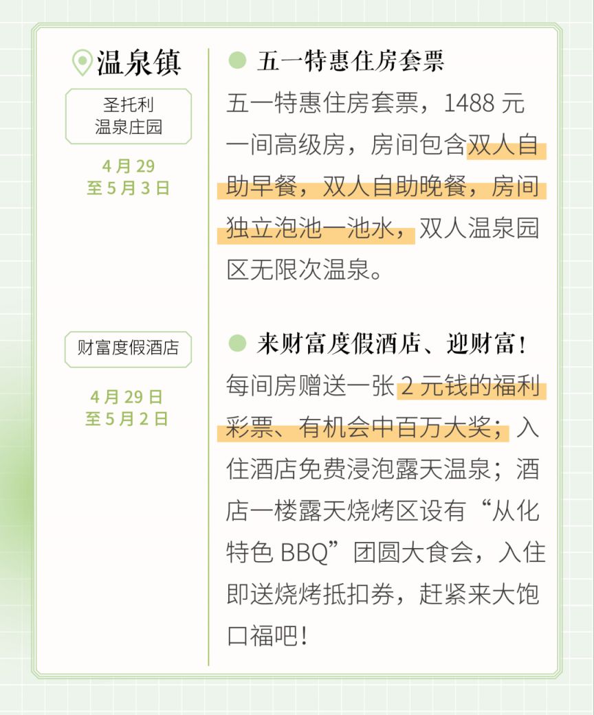 2023广州从化区五一活动汇总