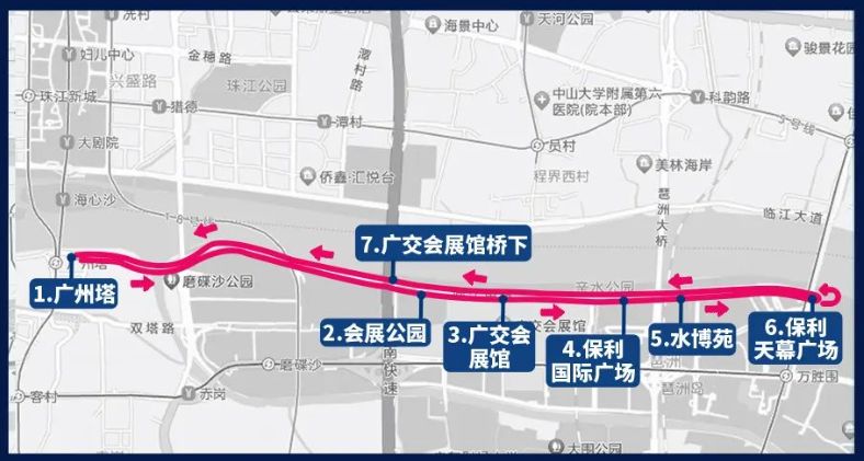 2023广州海珠首届中国自行车运动骑游大会（时间+线路图）