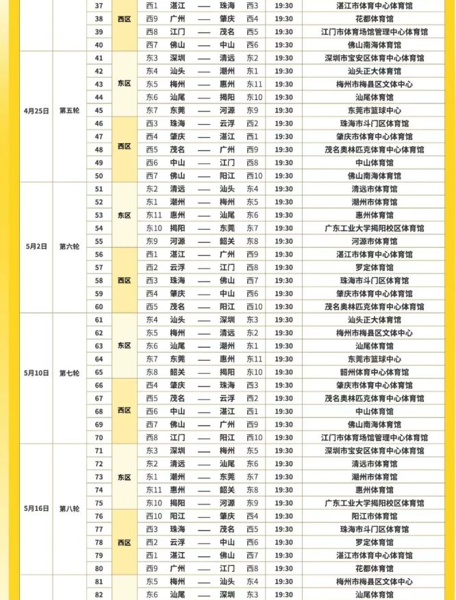 粤ba比赛时间（2026）