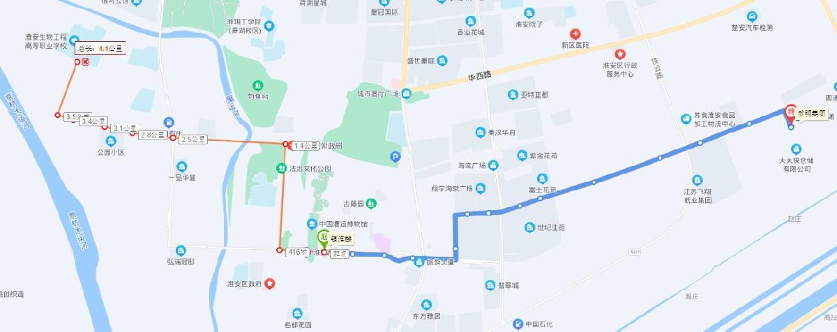 淮安12路公交车路线图图片