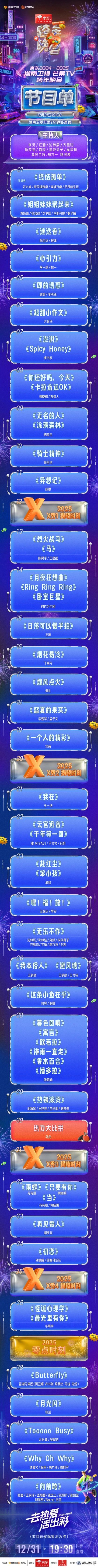 2024-2025湖南卫视跨年晚会节目单公布（附直播入口）- 海口本地宝