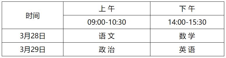 2026年河北省体育单招文化考试相关安排