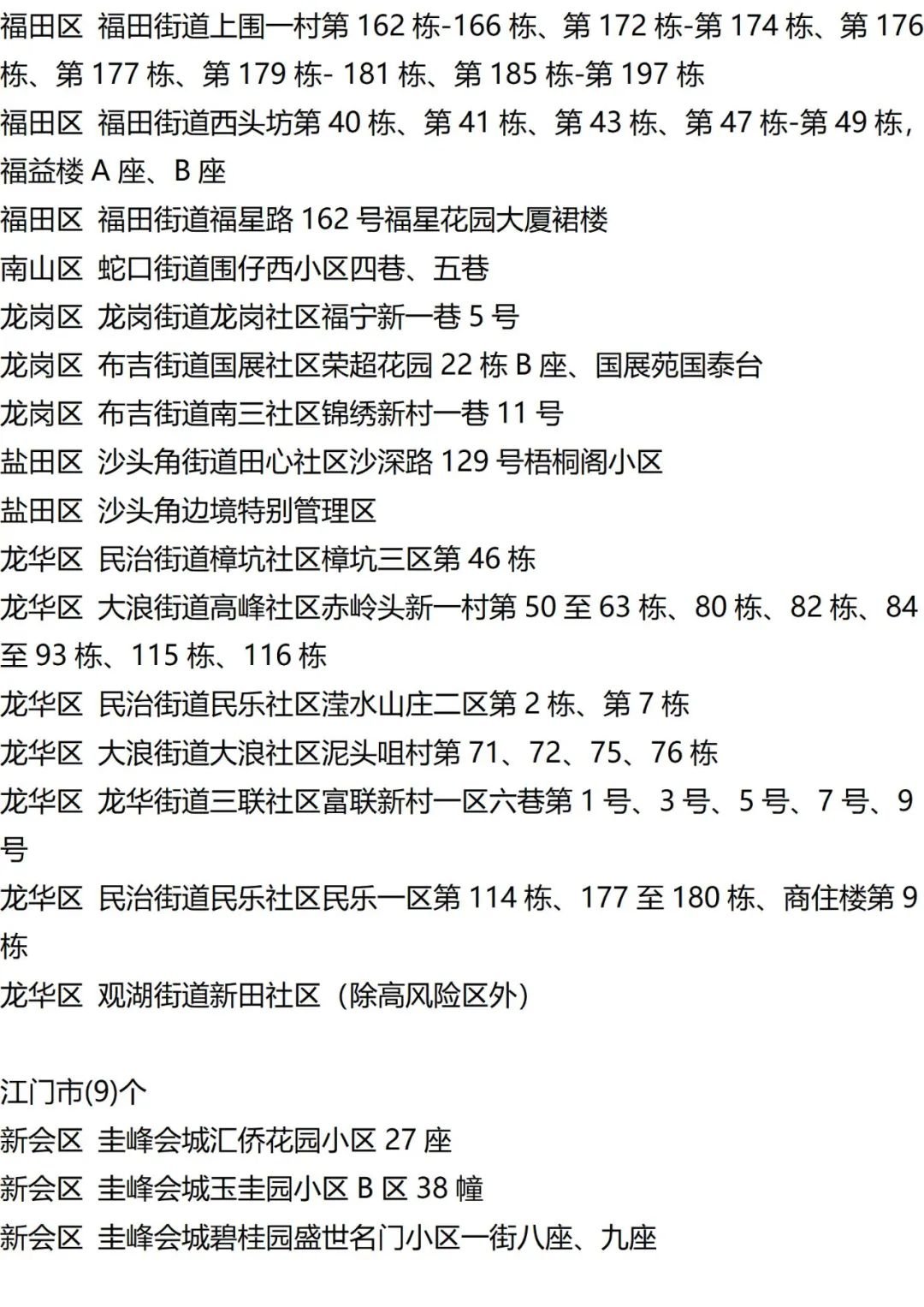 9月12日外省入(返)衡人员健康管理措施清单