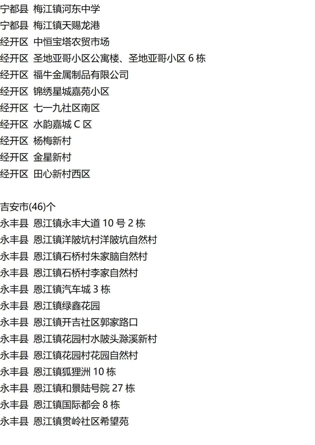 9月20日外省入(返)衡人员健康管理措施清单