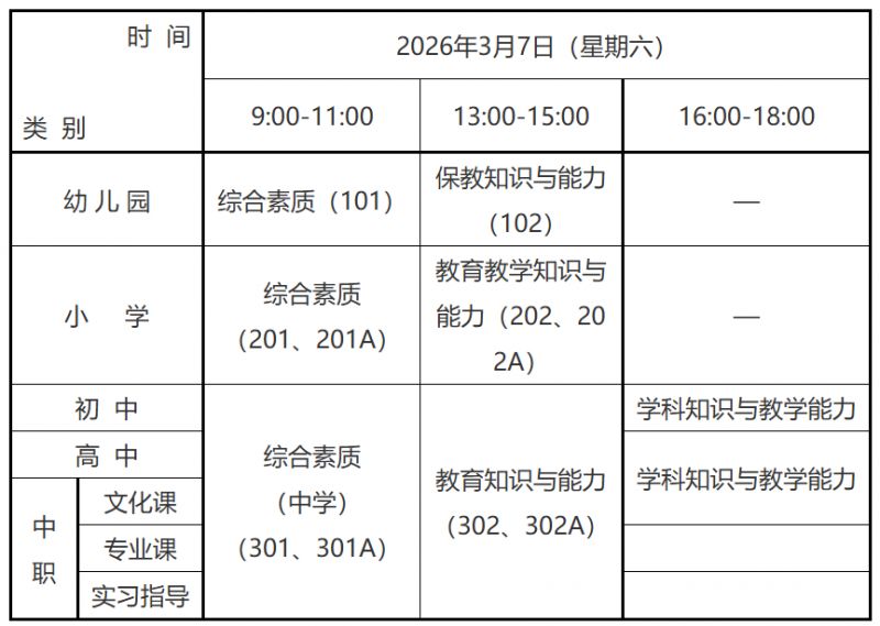 浙江2026上半年中小学教师资格考试笔试报名指南