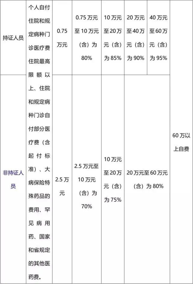 2024年度杭州城乡居民医保报销比例一览